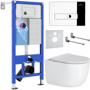 Комплект инсталляции для унитаза 6 в 1 Roxen StounFix Dual Fresh 964514 Caspia хром глянец, с аромадозатором