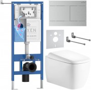 Комплект инсталляции Roxen 6 в 1 StounFix Dual Fresh 868589 клавиша сатин Комплект инсталляции Roxen 6 в 1 StounFix Dual Fresh 868589 клавиша сатин