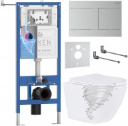 Комплект инсталляции Roxen 6 в 1 StounFix Dual Fresh 868582 клавиша сатин Комплект инсталляции Roxen 6 в 1 StounFix Dual Fresh 868582 клавиша сатин