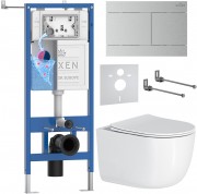 Комплект инсталляции Roxen 6 в 1 StounFix Dual Fresh 868574 клавиша сатин Комплект инсталляции Roxen 6 в 1 StounFix Dual Fresh 868574 клавиша сатин