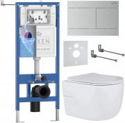 Комплект инсталляции Roxen 6 в 1 StounFix Dual Fresh 868573 клавиша сатин Комплект инсталляции Roxen 6 в 1 StounFix Dual Fresh 868573 клавиша сатин