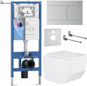 Комплект инсталляции Roxen 6 в 1 StounFix Dual Fresh 868572 клавиша сатин Комплект инсталляции Roxen 6 в 1 StounFix Dual Fresh 868572 клавиша сатин