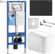 Комплект инсталляции Roxen 6 в 1 StounFix Dual Fresh 868521 клавиша черная