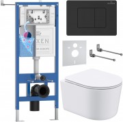 Комплект инсталляции Roxen 6 в 1 StounFix Dual Fresh 868492 клавиша светло-серая