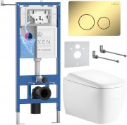 Комплект инсталляции Roxen 6 в 1 StounFix Dual Fresh 868486 клавиша золото Комплект инсталляции Roxen 6 в 1 StounFix Dual Fresh 868486 клавиша золото