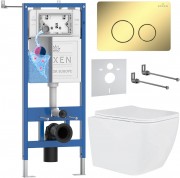 Комплект инсталляции Roxen 6 в 1 StounFix Dual Fresh 868469 клавиша золото Комплект инсталляции Roxen 6 в 1 StounFix Dual Fresh 868469 клавиша золото