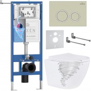 Комплект инсталляции Roxen 6 в 1 StounFix Dual Fresh 868429 клавиша бежевая