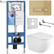 Комплект инсталляции Roxen 6 в 1 StounFix Dual Fresh 868418 клавиша золото