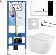 Комплект инсталляции Roxen 6 в 1 StounFix Dual Fresh 868414 клавиша хром