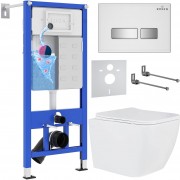 Комплект инсталляции RRoxen StounFix Dual Fresh 634687 белый, с аромадозатором Комплект инсталляции RRoxen StounFix Dual Fresh 634687 белый, с аромадозатором