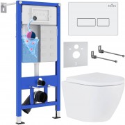 Комплект инсталляции Roxen StounFix Dual Fresh 570840 клавиша белый глянцевый