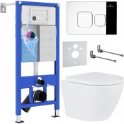 Комплект инсталляции Roxen StounFix Dual Fresh 547461 клавиша хром глянцевый, с аромадозатором Комплект инсталляции Roxen StounFix Dual Fresh 547461 клавиша хром глянцевый, с аромадозатором