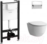 Унитаз подвесной с инсталляцией Laufen Pro ZRU9307615 (с сиденьем) Унитаз подвесной с инсталляцией Laufen Pro ZRU9307615 (с сиденьем)