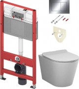 Унитаз подвесной с инсталляцией AM.PM Sunny Flashclean C85C1701SC + TECE Kit 9400412 Унитаз подвесной с инсталляцией AM.PM Sunny Flashclean C85C1701SC + TECE Kit 9400412