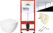 Унитаз подвесной с инсталляцией Saniteco KW-9003W Single Hole + TECE Kit 9400412