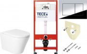 Унитаз подвесной с инсталляцией Saniteco KW-9005W + TECE Kit 9400412