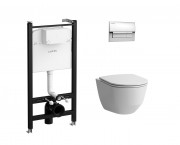 Унитаз подвесной с инсталляцией Laufen Pro ZRU9307615 (с сиденьем)