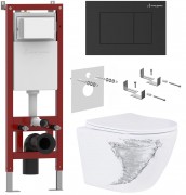 Комплект инсталляции Asten Readle Zentralmodul AR0601-205B клавиша черная Комплект инсталляции Asten Readle Zentralmodul AR0601-205B клавиша черная