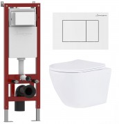 Комплект инсталляции Asten Readle Zentralmodul AR0601-185W клавиша белый глянец