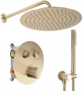 Душевая система Rea Lungo brushed gold REA-P8551 золото матовое