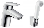 Смеситель для умывальника Hansgrohe Logis 71290000 с гигиеническим душем