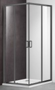 Душевой уголок Adema Glass line Viercant 90 Gun Grey 90x90 стекла прозрачные, профиль брашированный графит Душевой уголок Adema Glass line Viercant 90 Gun Grey 90x90 стекла прозрачные, профиль брашированный графит