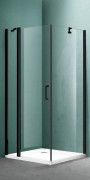 Душевой уголок Adema Scandi 90x90 стекла прозрачные, профиль брашированный графит Душевой уголок Adema Scandi 90x90 стекла прозрачные, профиль брашированный графит