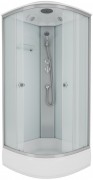 Душевая кабина Niagara Eco E100/26/MT 100x100 стекла матовые, профиль матовый хром