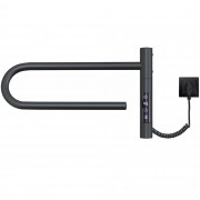 Полотенцесушитель электрический E2.L.39x25.R1.Timer.Smart GR Myap Black.CM1