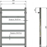 Полотенцесушитель водяной Stinox Palermo 50x80 / pal80r9005 (черный матовый) Полотенцесушитель водяной Stinox Palermo 50x80 / pal80r9005 (черный матовый)