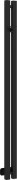 Полотенцесушитель водяной Сунержа Фьорд Pro 1200x50 / 31-0458-1250 (матовый черный)