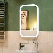 Зеркало Континент Mini LED 40x70 с подсветкой и сенсорным управлением Зеркало Континент Mini LED 40x70 с подсветкой и сенсорным управлением