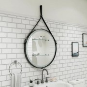 Зеркало Континент Millenium Black LED D650 с подсветкой, сенсорным управлением, черное