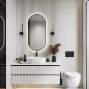 Зеркало Континент Miaro Black LED 50x100 черное