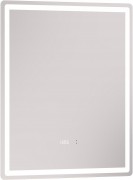 Зеркало VIGO Geometry Luxe 600 60x70 с подсветкой, часами и антизапотеванием