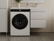Тумба с умывальником Symbolite Даллас 110 Люкс Plus + Даллас 110x48 (подвесная, правый, белый)
