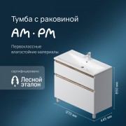 Тумба с умывальником AM.PM X-Joy M85A-FSX1002-WC1002WG Тумба с умывальником AM.PM X-Joy M85A-FSX1002-WC1002WG