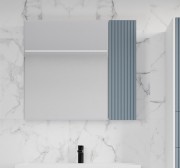 Шкаф с зеркалом для ванной Symbolite Стокгольм 70 (графит софт)