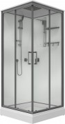 Душевая кабина Triton Рич-Графит М4 90x90 A стекло прозрачное / профиль графит