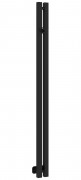 Полотенцесушитель водяной Сунержа Фьорд Pro 1200x50 / 31-0458-1250 (матовый черный)