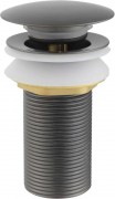 Донный клапан Roxen PD02GM оружейная сталь без перелива Донный клапан Roxen PD02GM оружейная сталь без перелива