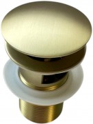 Донный клапан Roxen P02GB матовое золото c переливом Донный клапан Roxen P02GB матовое золото c переливом