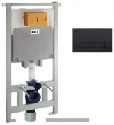 Комплект 4 в 1 инсталляции Oli 80 с клавишей смыва Narrow Soft Touch 888782 черный матовый Комплект 4 в 1 инсталляции Oli 80 с клавишей смыва Narrow Soft Touch 888782 черный матовый