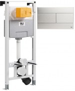 Комплект инсталляции OLI 120 099949 с клавишей смыва Slim хром матовый 659046 Комплект инсталляции OLI 120 099949 с клавишей смыва Slim хром матовый 659046