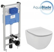 Комплект инсталляция с унитазом Ideal Standard Tesi Aquablade T386801