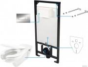 Унитаз подвесной с инсталляцией Deante Vital CDVS6WPW
