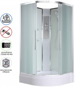 Душевая кабина Avacan EM3090N AVA 90x90 без крыши, стекла матовые, профиль хром Душевая кабина Avacan EM3090N AVA 90x90 без крыши, стекла матовые, профиль хром