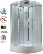 Душевая кабина Avacan EM3011T AVA 110x110 стандарт, стекла прозрачные, профиль хром Душевая кабина Avacan EM3011T AVA 110x110 стандарт, стекла прозрачные, профиль хром