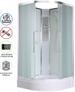 Душевая кабина Avacan EM3010N AVA 100x100 без крыши, стекла матовые, профиль хром Душевая кабина Avacan EM3010N AVA 100x100 без крыши, стекла матовые, профиль хром