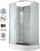 Душевая кабина Avacan EM2912LN AVA 120x90 левая, без крыши, стекла матовые, профиль хром Душевая кабина Avacan EM2912LN AVA 120x90 левая, без крыши, стекла матовые, профиль хром